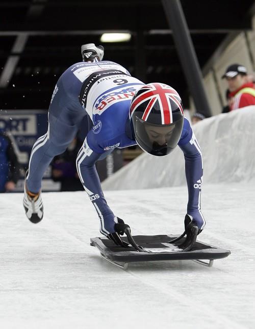 The British Skeleton team uses a coated cloth tape on parts of the sleds