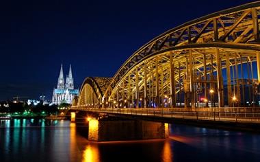 The Hohenzollern Bridge in Cologne